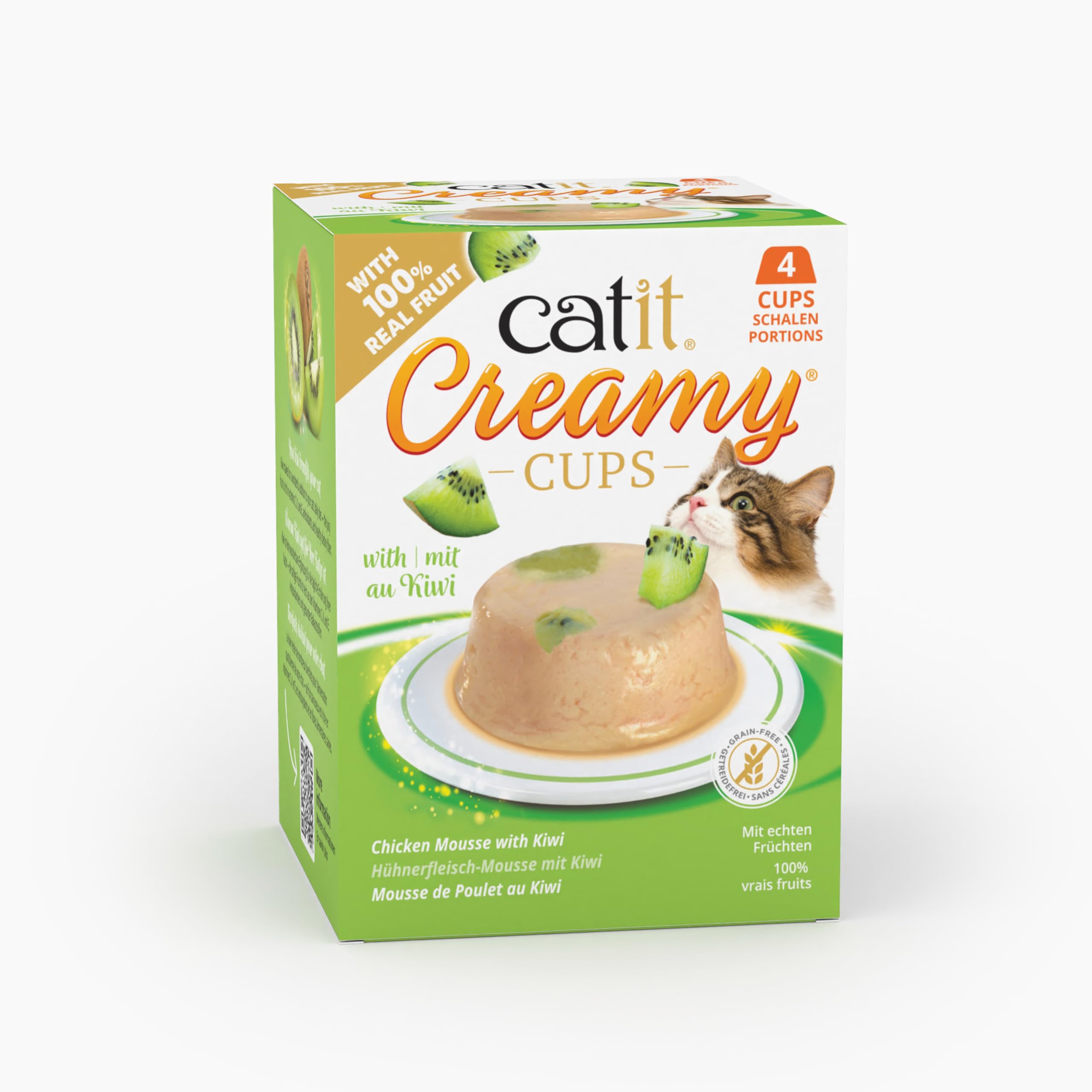 catit-creamy-cups-poulet-au-kiwi-friandise-chat-4x25-g image 2