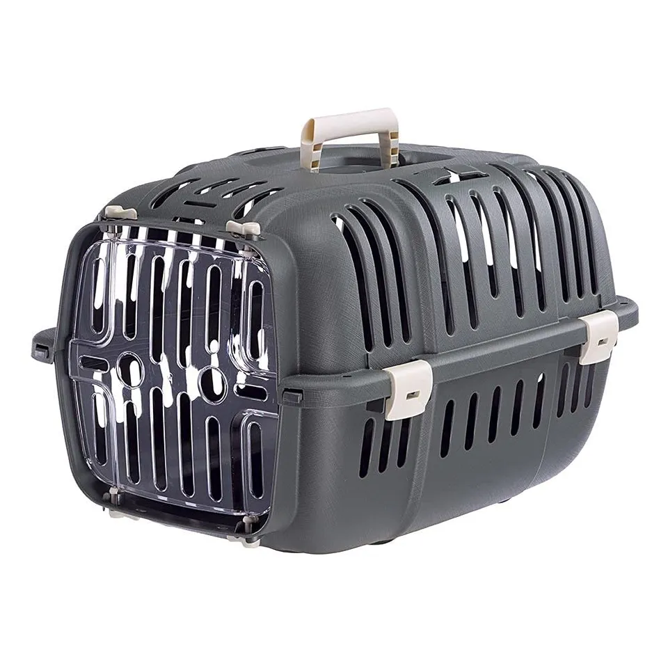 ferplast-jet-10-caisse-de-transport-chat-et-petit-chien-5-kg-32-x-47-x-29-cm-gri image 1