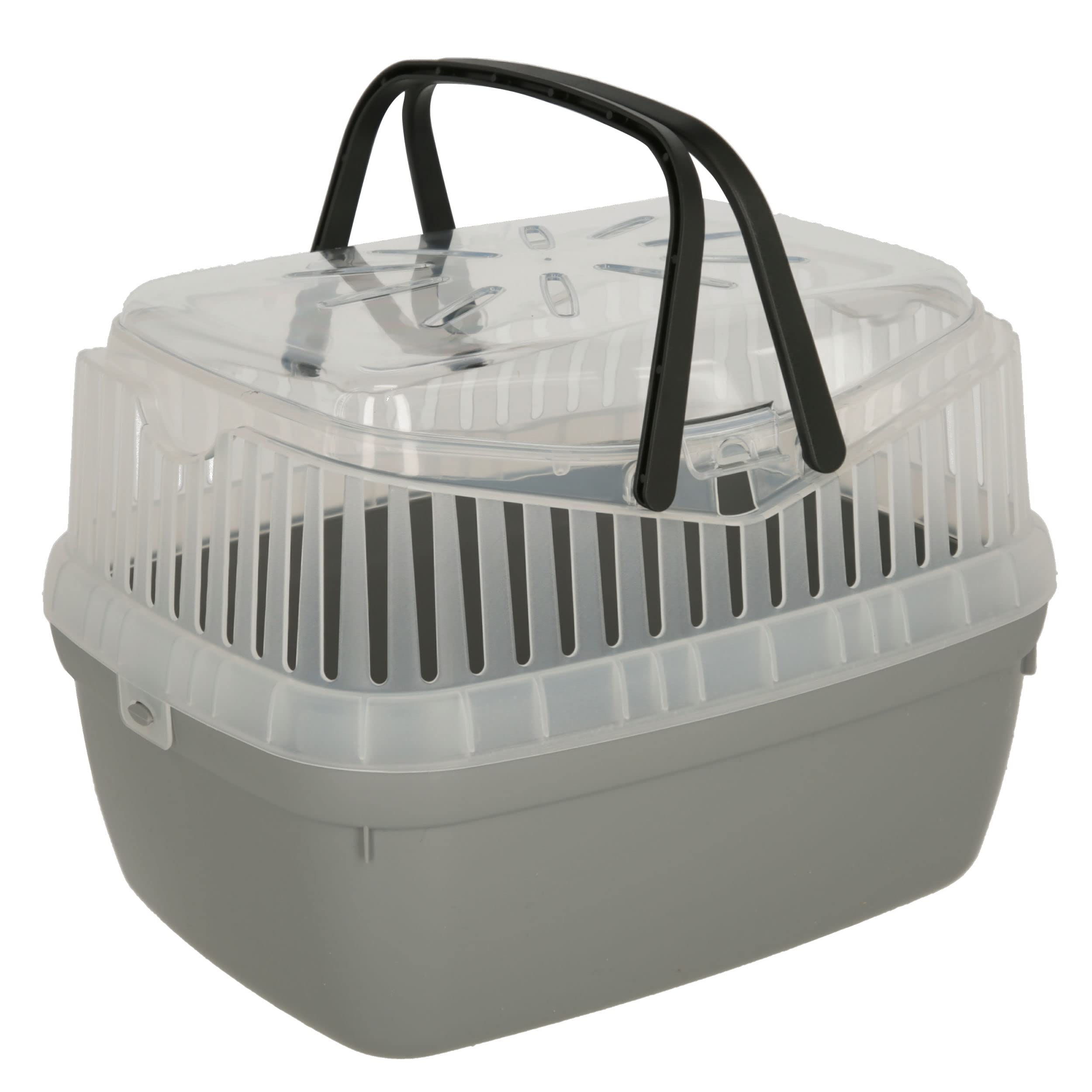 kerbl-pet-bo-te-de-transport-portobello-30x23x23cm-plastique-grise-pour-rongeurs image 2