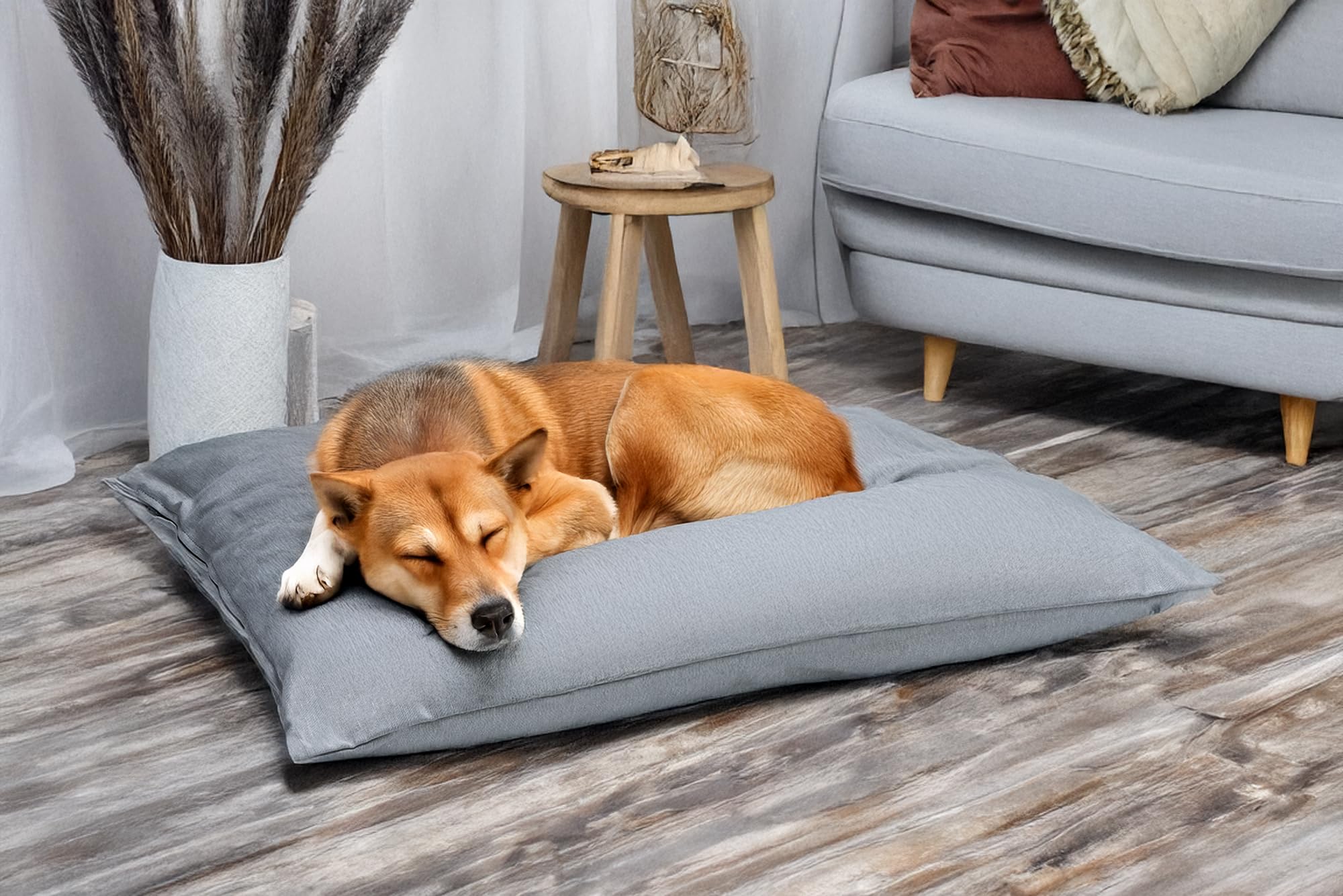 karlie-charly-coussin-pour-chien-gris-clair-80-x-60-x-15-cm image 3
