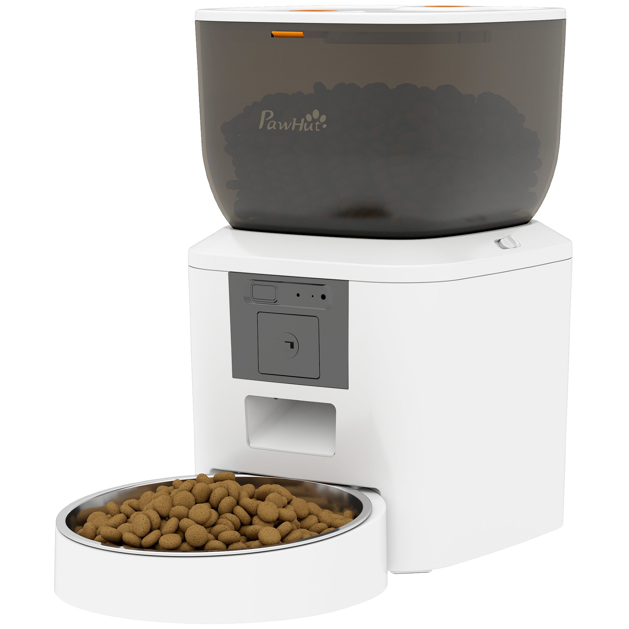 pawhut-distributeur-automatique-de-croquettes-pour-chat-avec-cam-ra-4l image 2