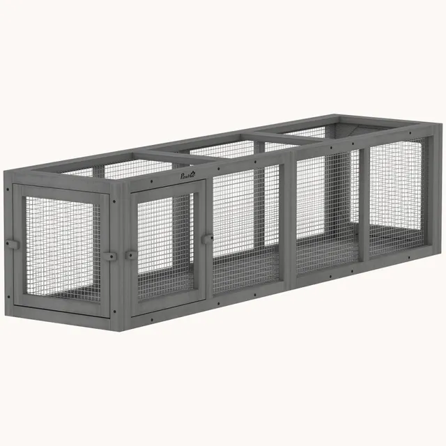 pawhut-tunnel-ext-rieur-pour-chat-59-pouces-modulaire-connecter-enclos-de-jeu image 1