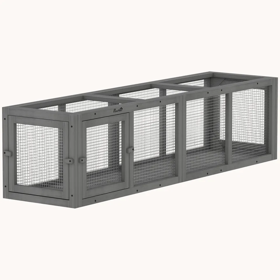 pawhut-tunnel-ext-rieur-pour-chat-59-pouces-modulaire-connecter-enclos-de-jeu image 1