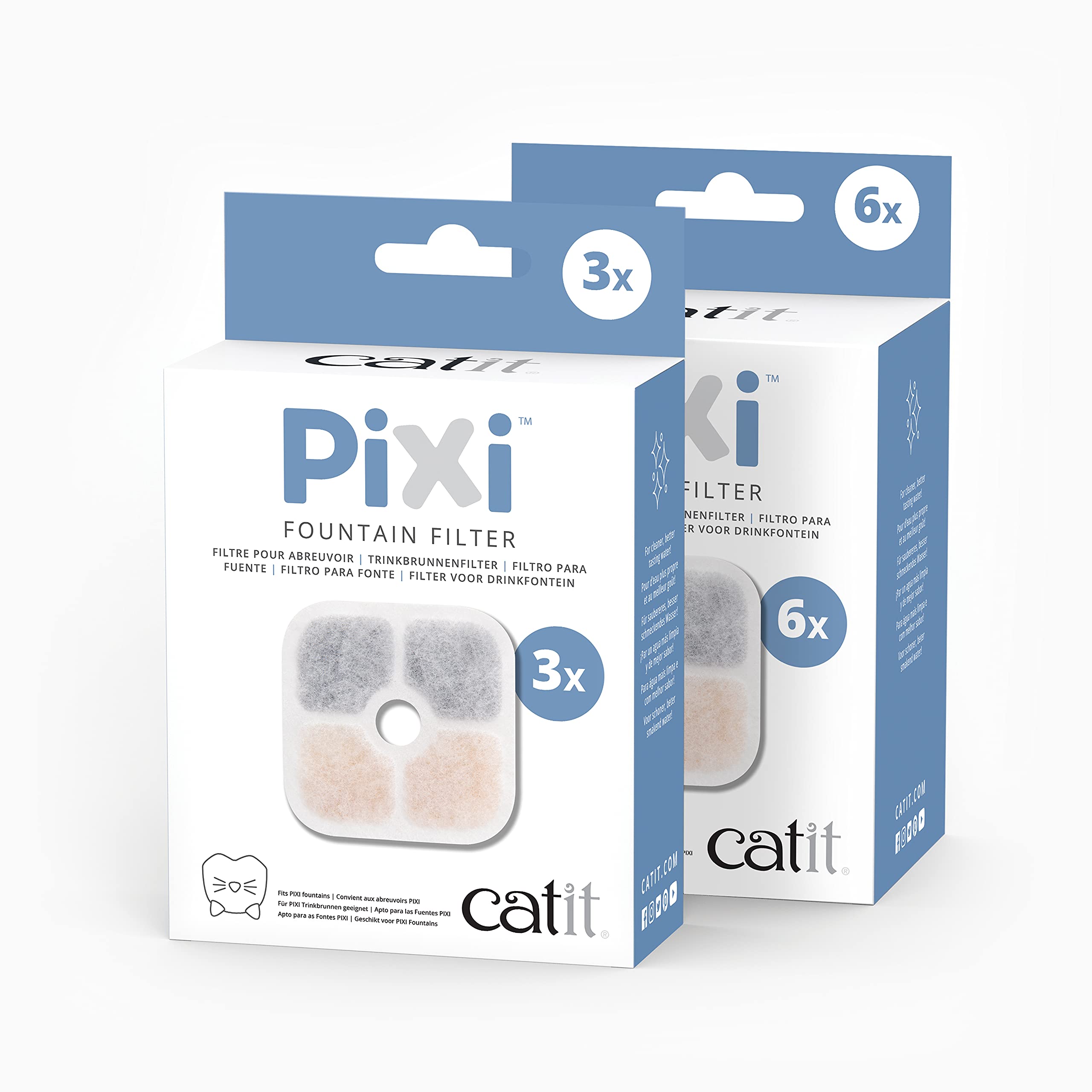 catit-pixi-lot-de-6-filtres-fontaine-chat-blanc image 5