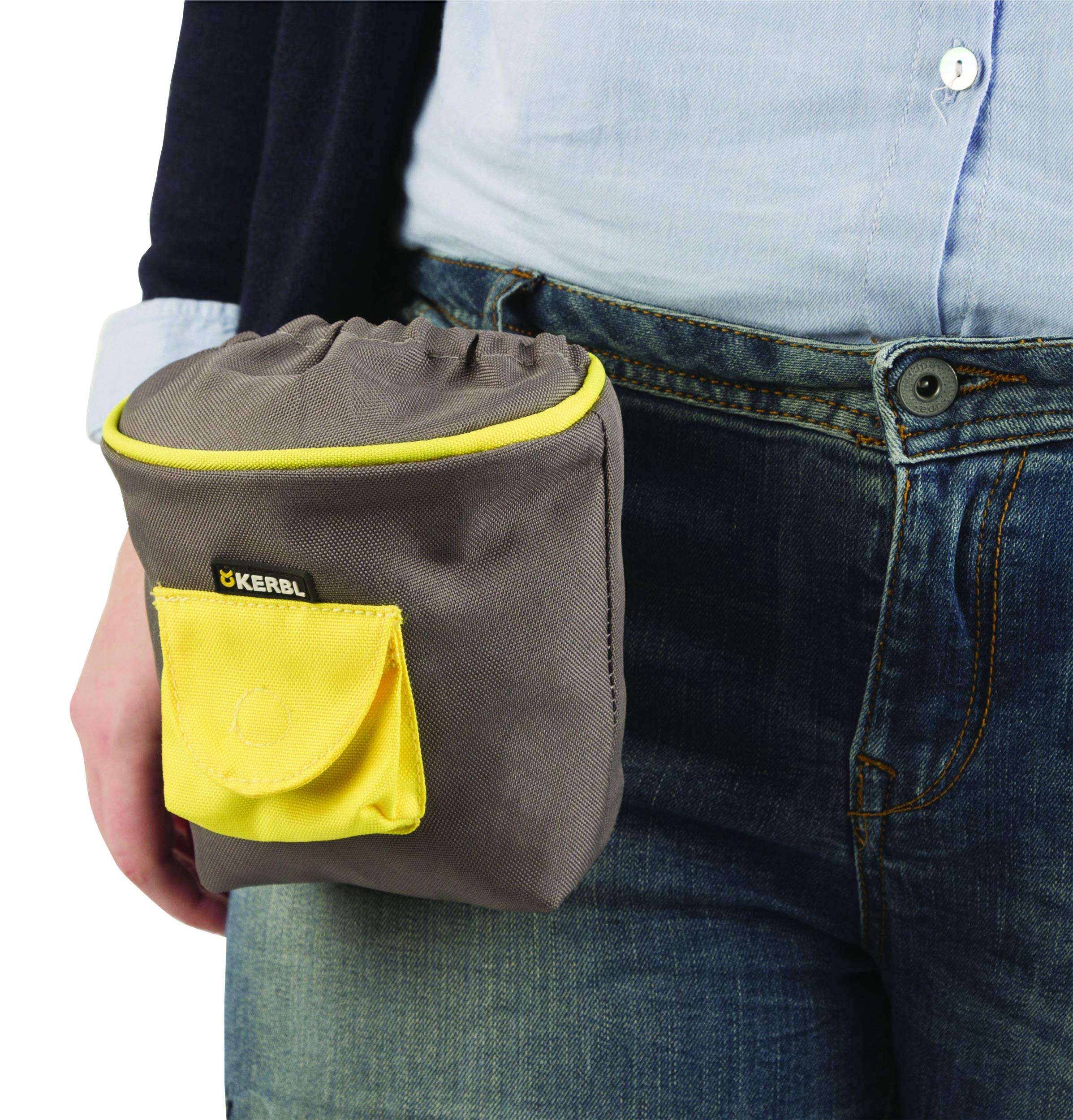 kerbl-pet-sac-r-compenses-pro-500-ml-gris-jaune-pochette-friandises image 2