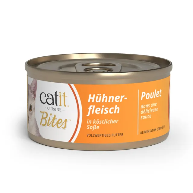 catit-cuisine-pour-chat-adulte-morceaux-de-viande-de-poulet-en-sauce-75-g-sans-c image 1