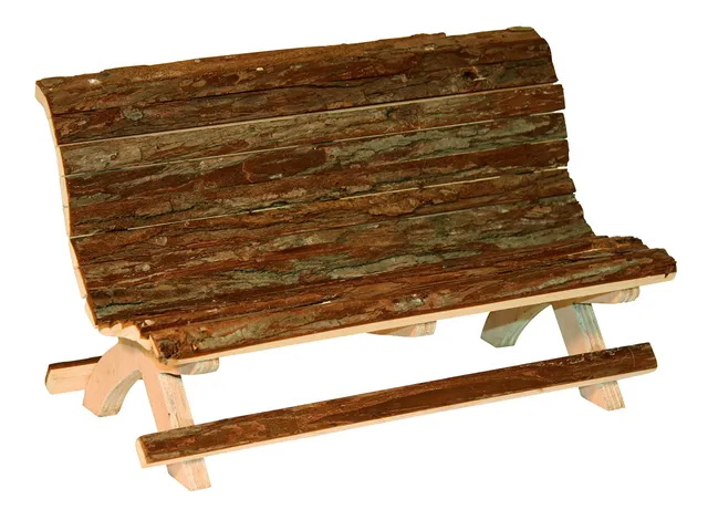 kerbl-pet-banc-pour-rongeur-nature-bois-massif-30x15x18-cm image 1