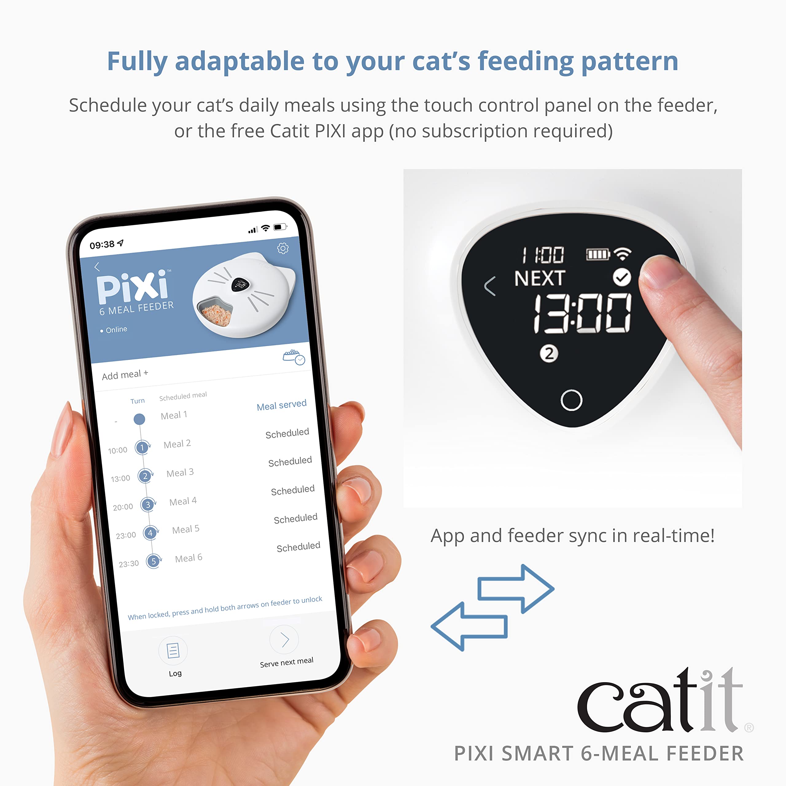 catit-pixi-smart-6-mangeoire-automatique-connect-e-6-repas image 3