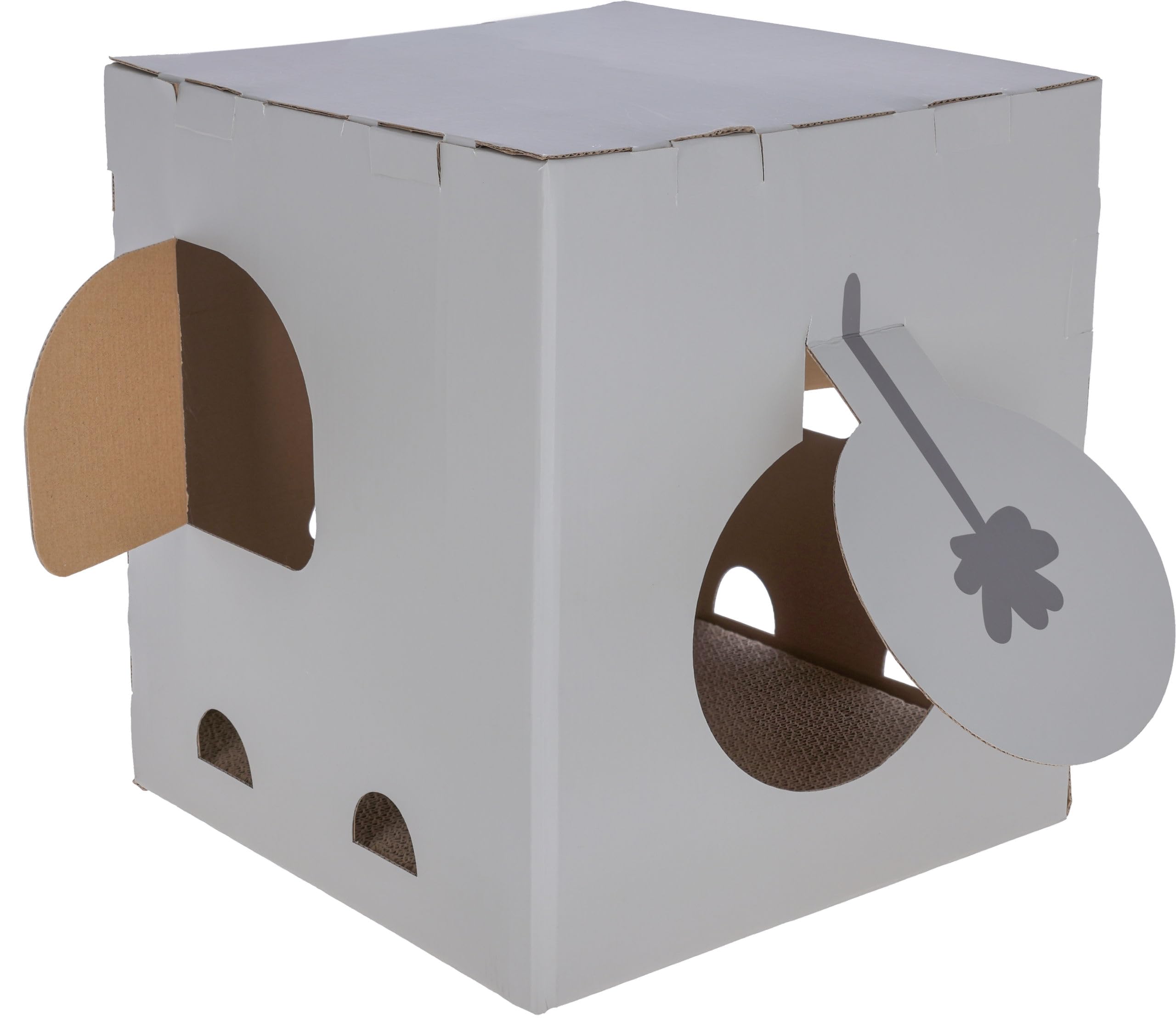 kerbl-pet-maison-griffoir-l-phant-gris-35-x-35-x-39-cm image 2