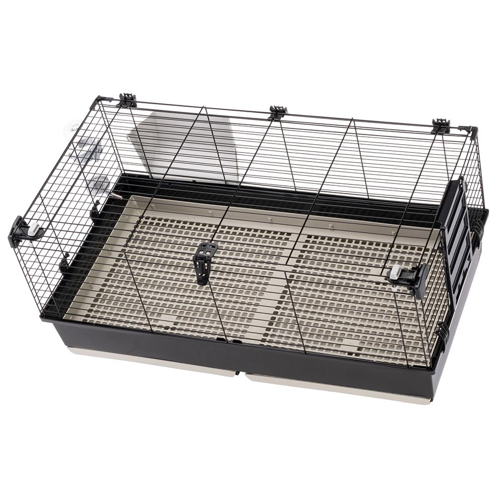 ferplast-tommy-100-cage-lapin-et-cochon-d-inde-99-5-cm-avec-toit-ouvrant image 6