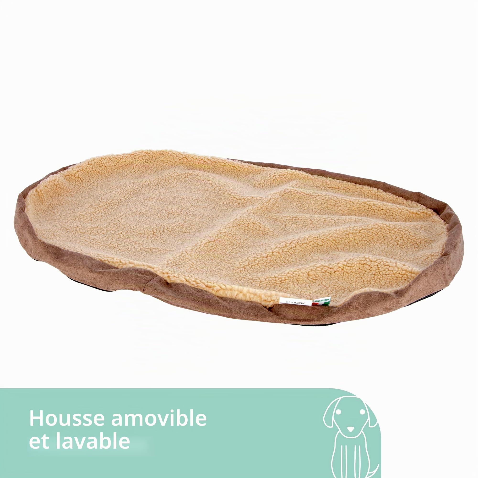 kerbl-matelas-m-moire-de-forme-ovale-pour-chien-100-x-65-x-8-cm-gris-beige image 6