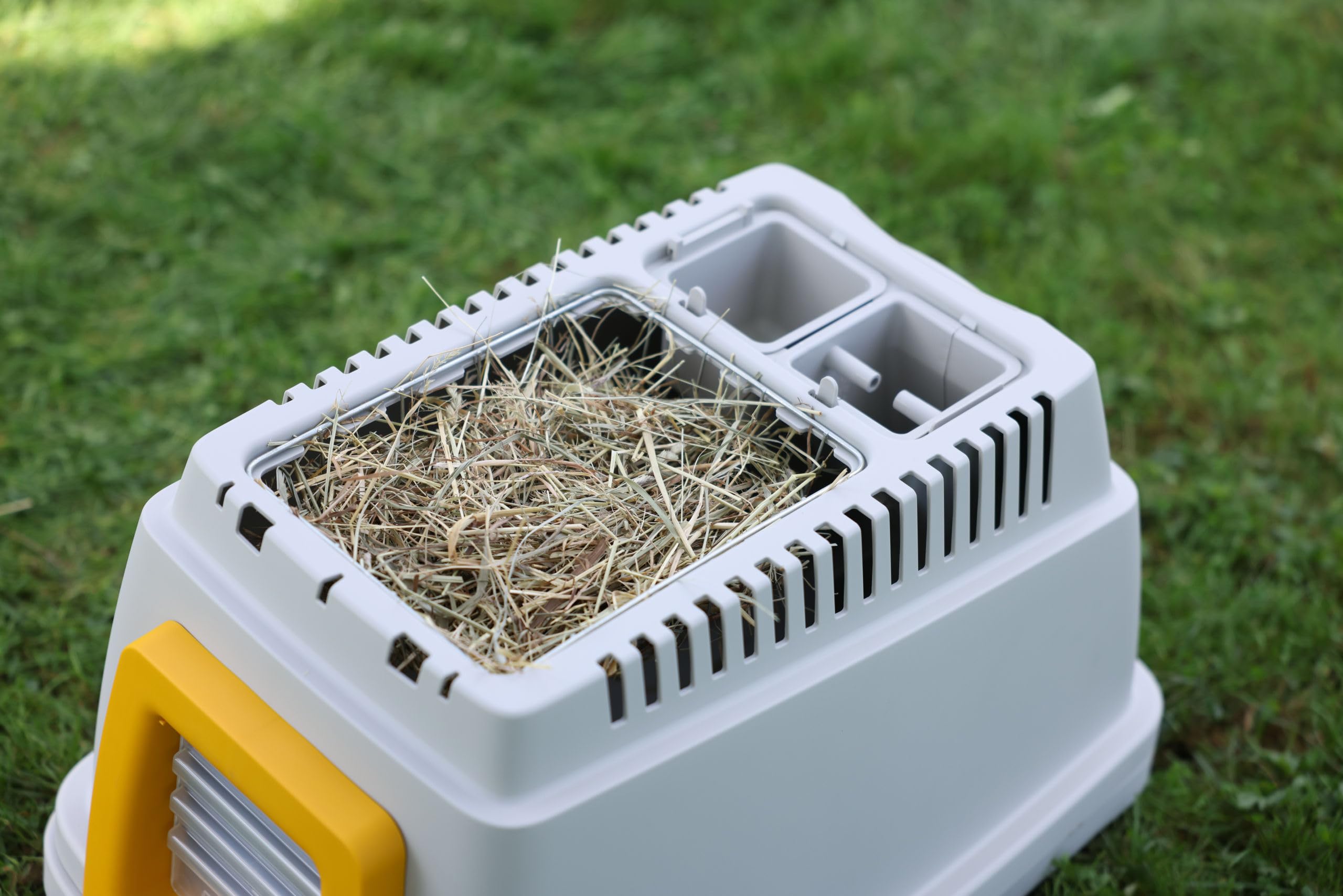 kerbl-bunny-base-gris-orange-58-x-38-5-x-55-cm-clapier-terrier-cage-de-transport image 3