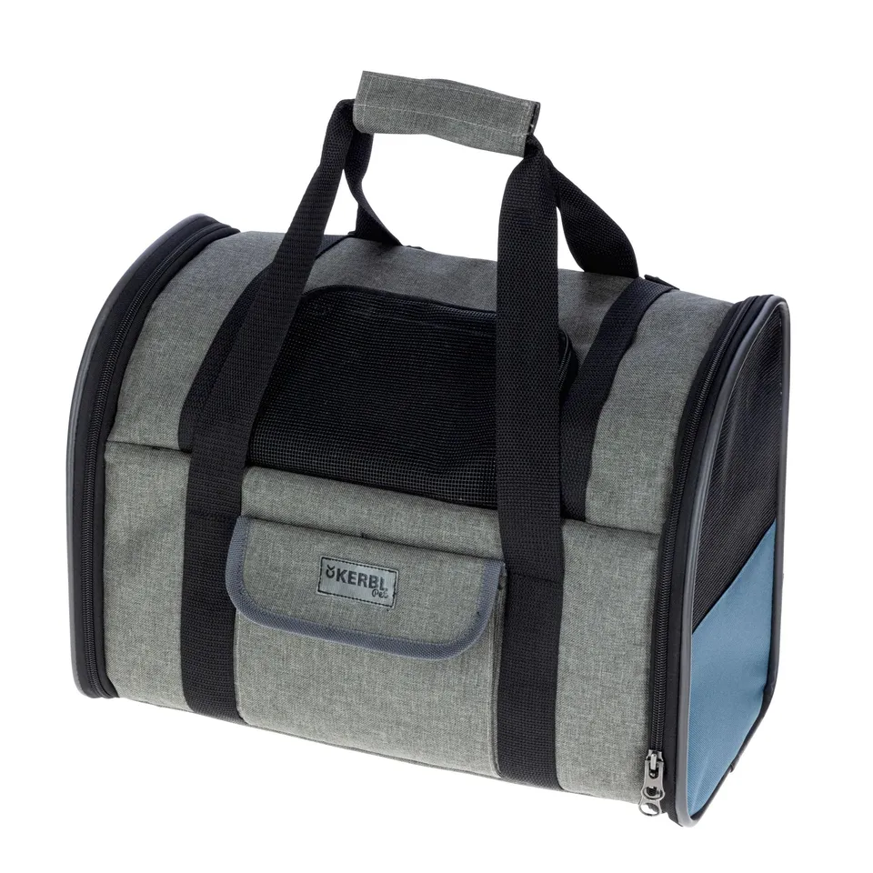 kerbl-sac-dos-pour-chien-vacation-gris-bleu-43x24x30-cm image 1