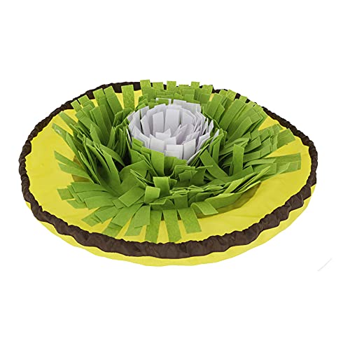 kerbl-tapis-renifler-bowl-2-en-1-jaune-vert-blanc-60cm image 7