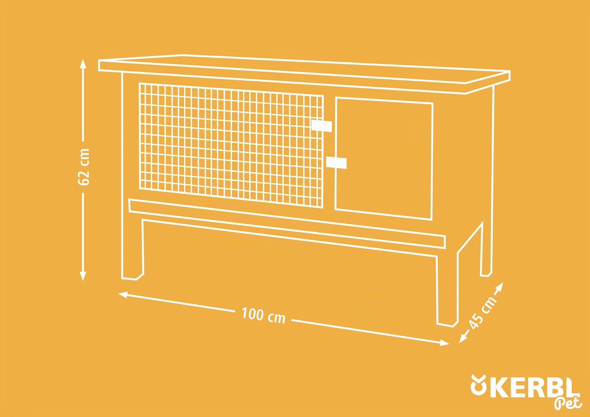 kerbl-abri-rongeurs-fred-100x45x62-cm-avec-bac-zingu image 6