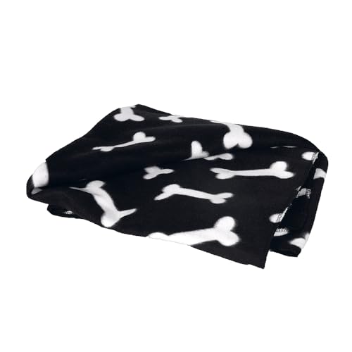 karlie-plaid-pour-chien-100-x-70-cm-marron-motif-os-polaire image 4