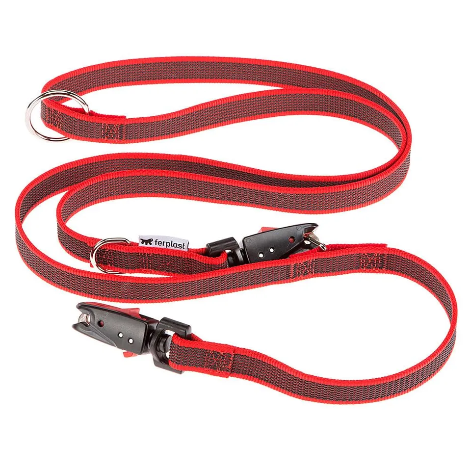 ferplast-daytona-gummy-matic-ga20-200-laisse-chien-dressage-rouge image 1