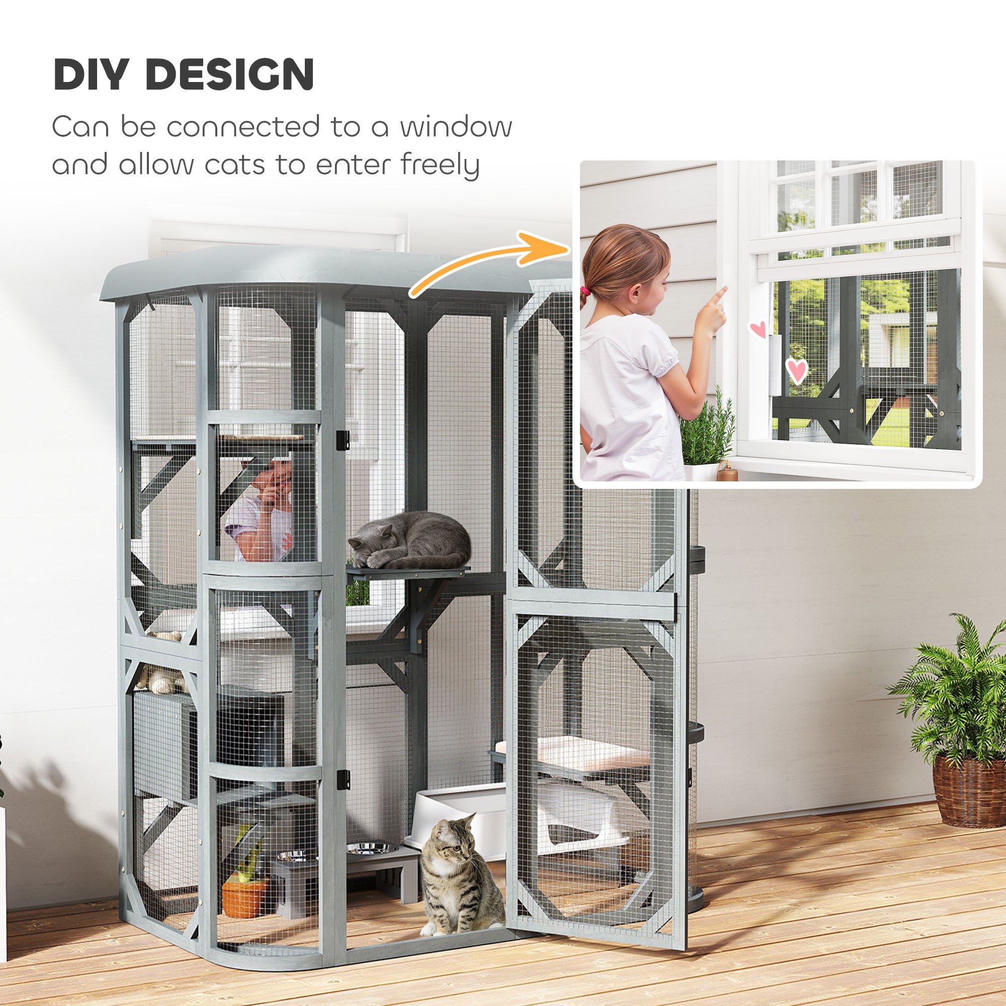pawhut-enclos-ext-rieur-chat-pavillon-aventure-156-x-80-x-180-cm-gris image 8