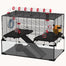 pawhut-cage-hamster-extra-large-31-pouces-avec-tunnel-base-verre-profonde-roue-e image 2