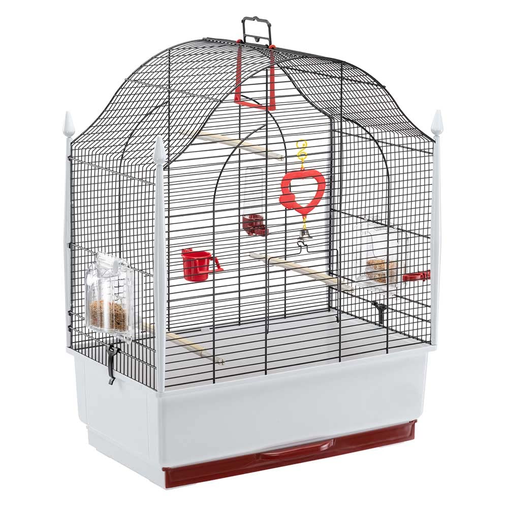 ferplast-villa-negra-cage-pour-petits-animaux-noire-toit-arrondi-avec-plateau-am image 1