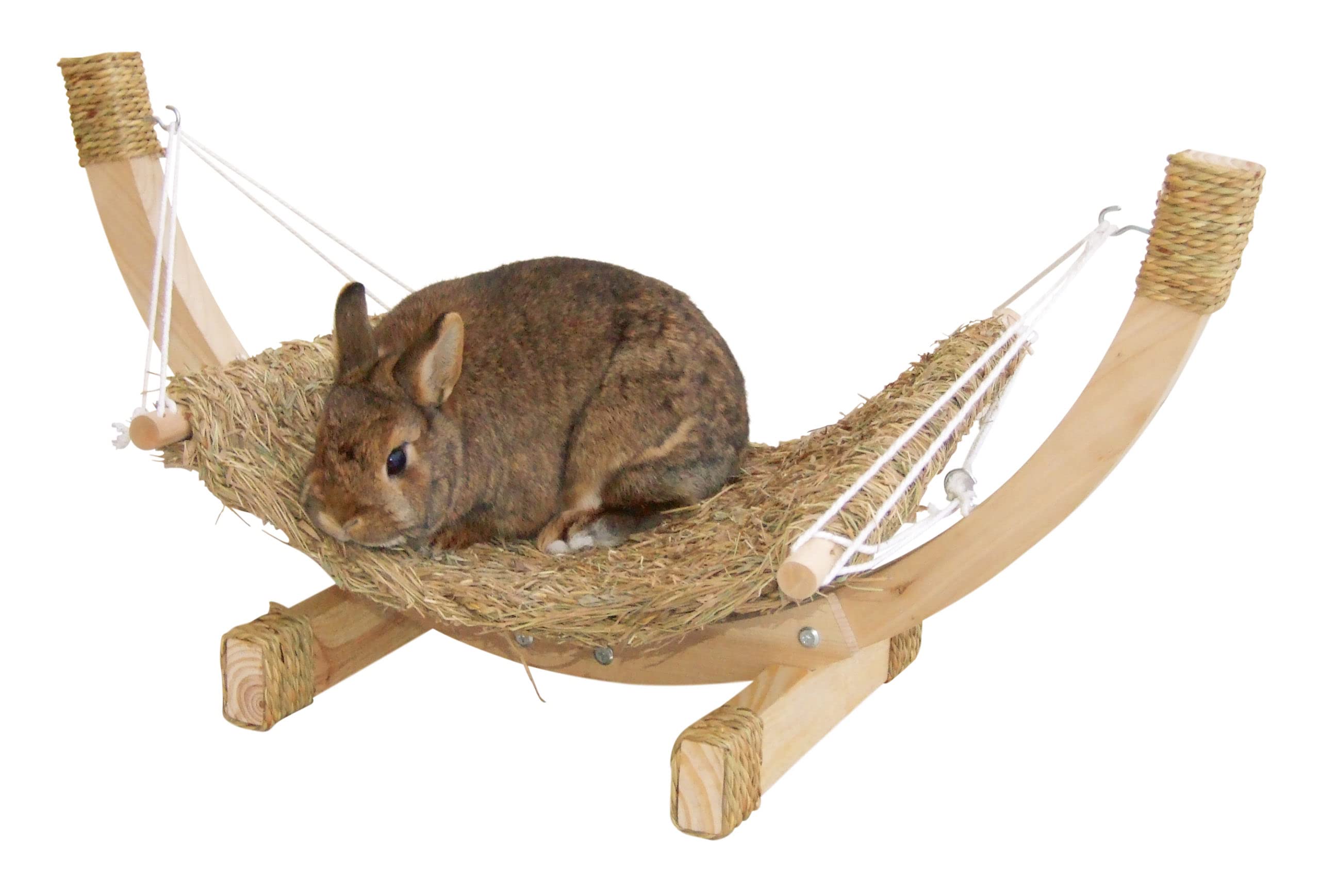 kerbl-pet-siesta-hamac-en-foin-pour-petits-animaux-73-x-36-x-34-cm-avec-structur image 2