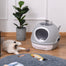 pawhut-bac-liti-re-chat-ferm-avec-puits-de-lumi-re-gris image 4