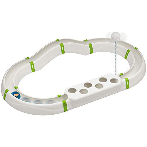 ferplast-labyrinth-circuit-jouet-interactif-pour-chat-72-x-40-cm-avec-balle-lumi image 7