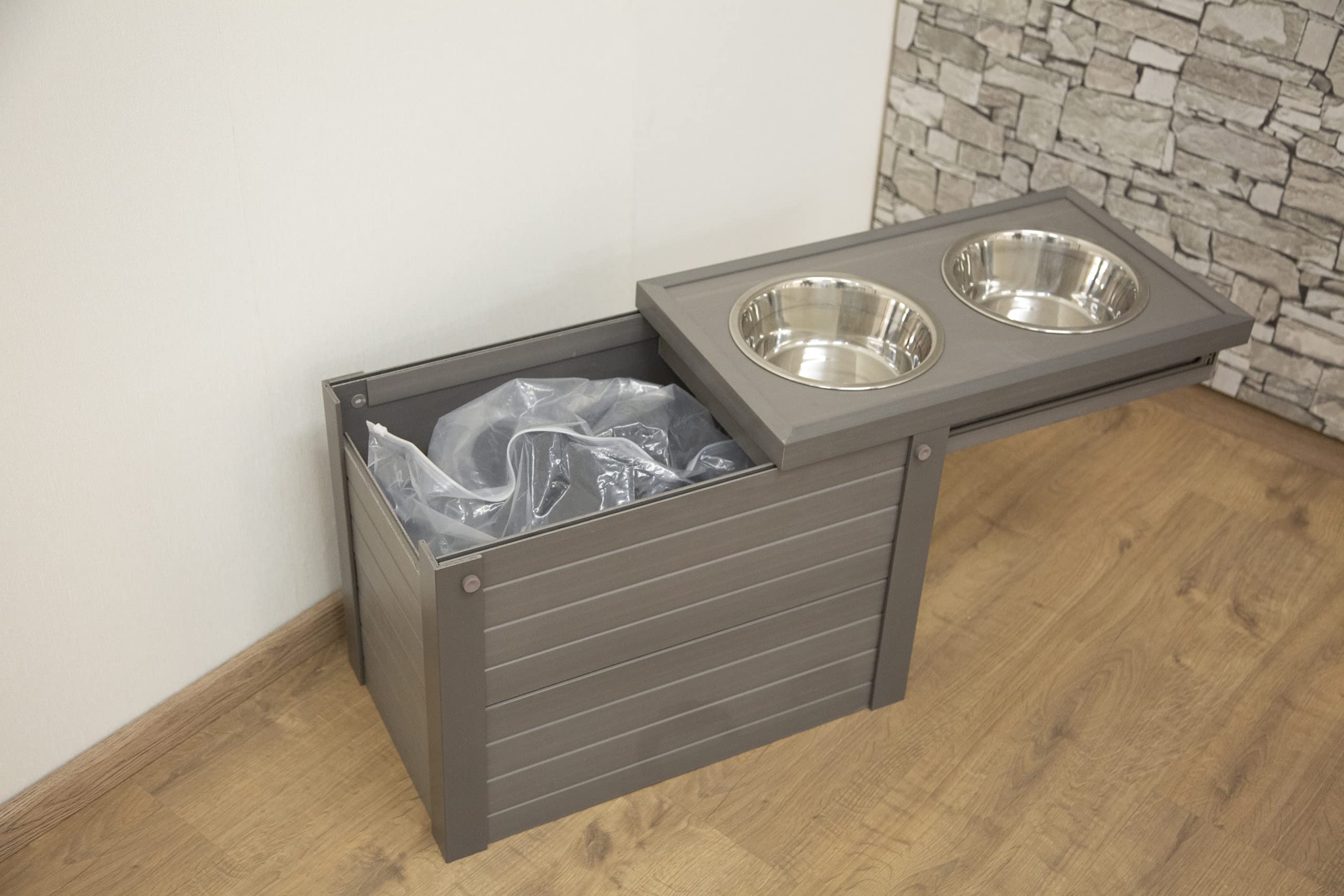 kerbl-bar-alimentation-eco-54-x-30-x-39-5-cm-station-repas-2-x-1200-ml-inox image 4