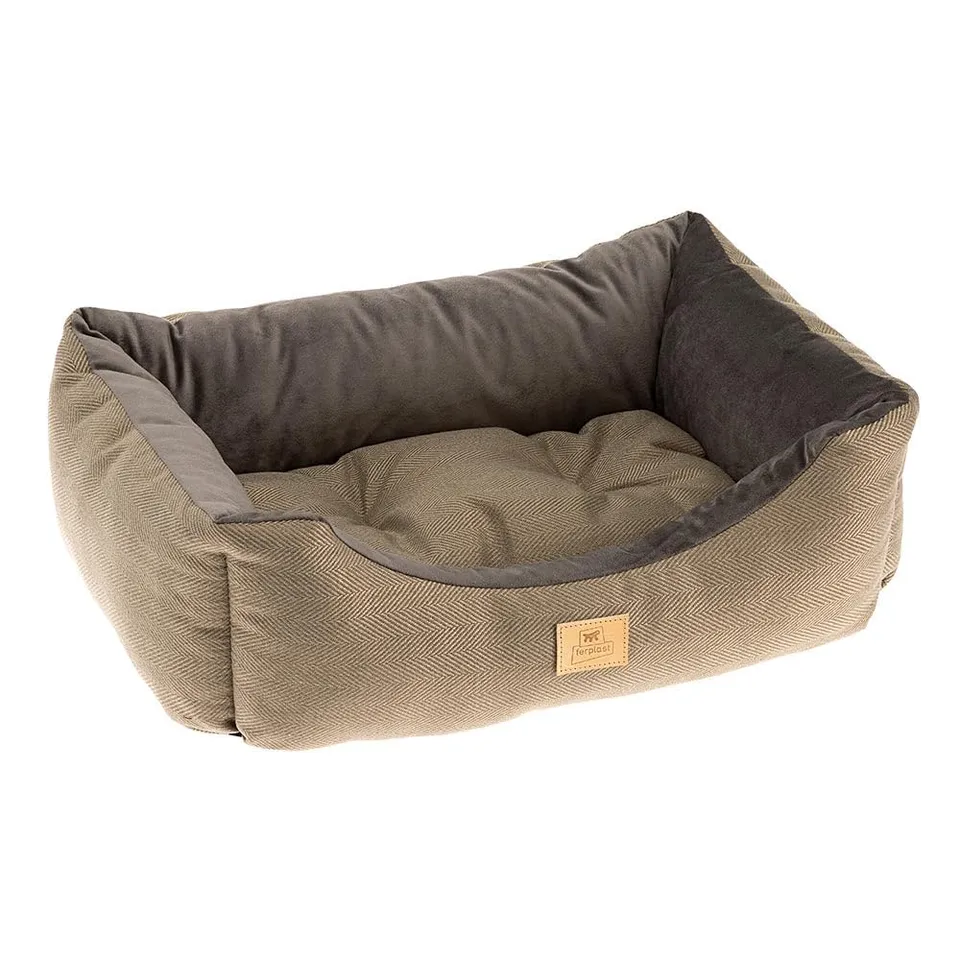 ferplast-chester-60-lit-pour-chiens-et-chats-marron image 1