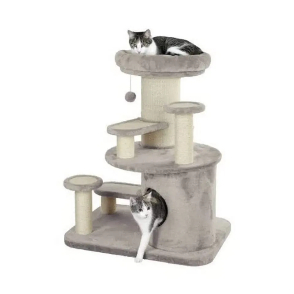 kerbl-arbre-chat-oldie-beige-93-cm-sp-cial-chats-g-s image 1