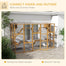 pawhut-enclos-ext-rieur-catio-avec-toit-tanche-plateformes-et-ponts-300x95x188-c image 6