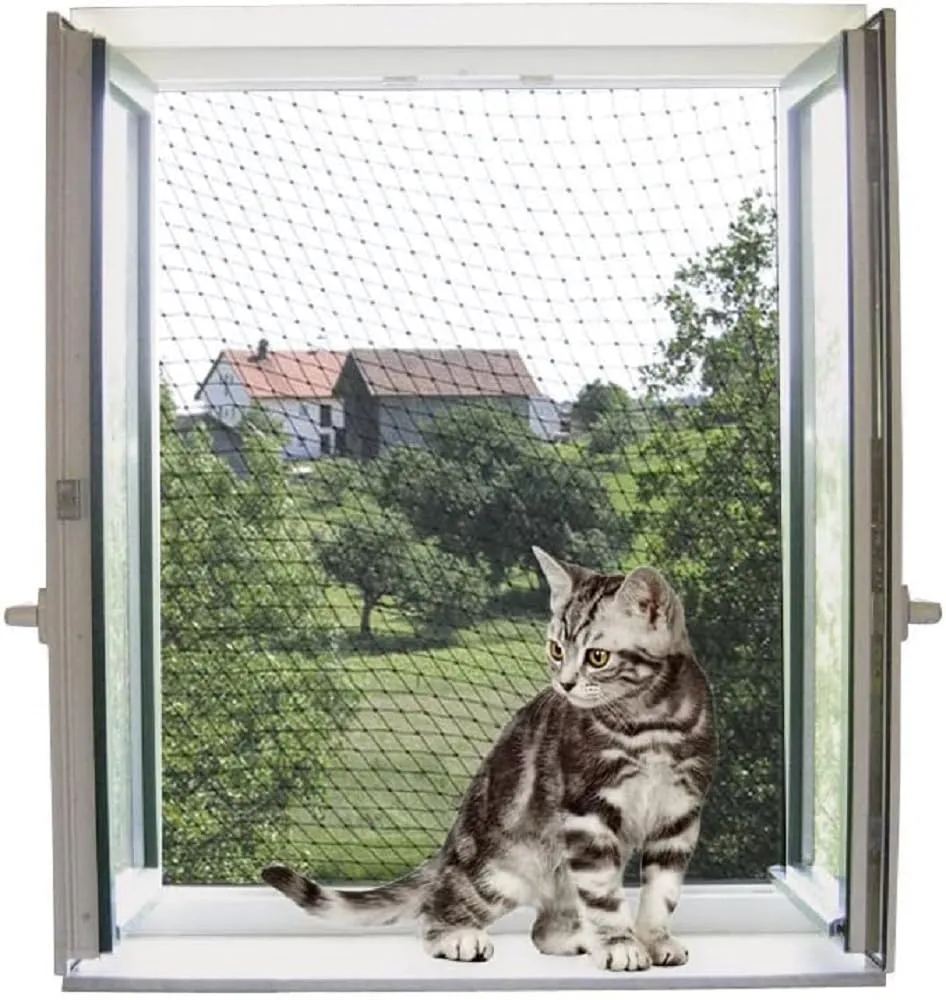 kerbl-filet-de-protection-pour-chat-2-x-3-m-transparent image 1