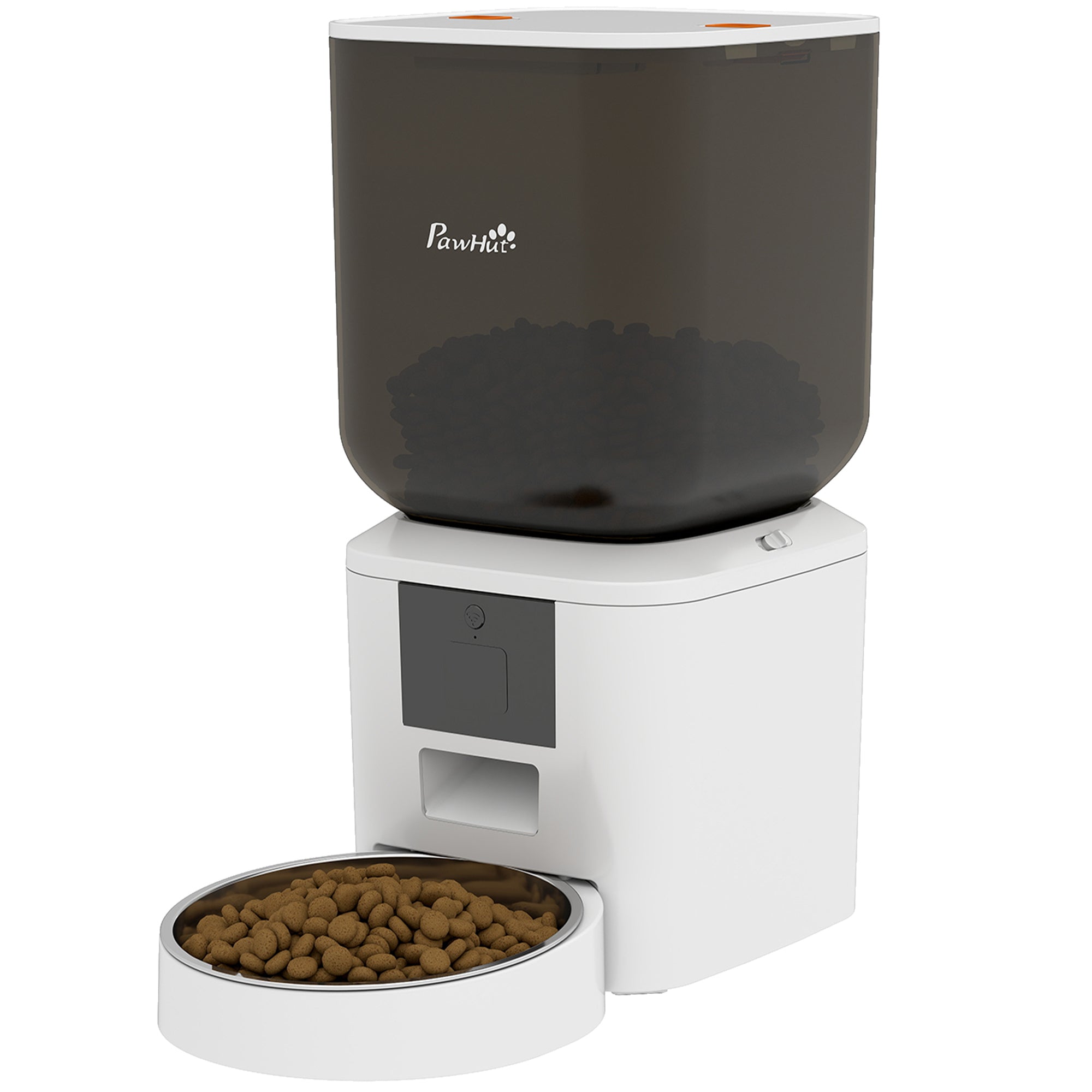 pawhut-distributeur-automatique-croquettes-chat-wifi-smart-8l image 2