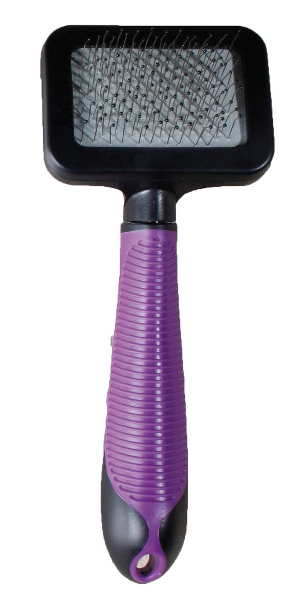 karlie-brosse-universelle-chat-violet-noir-avec-poign-e image 3