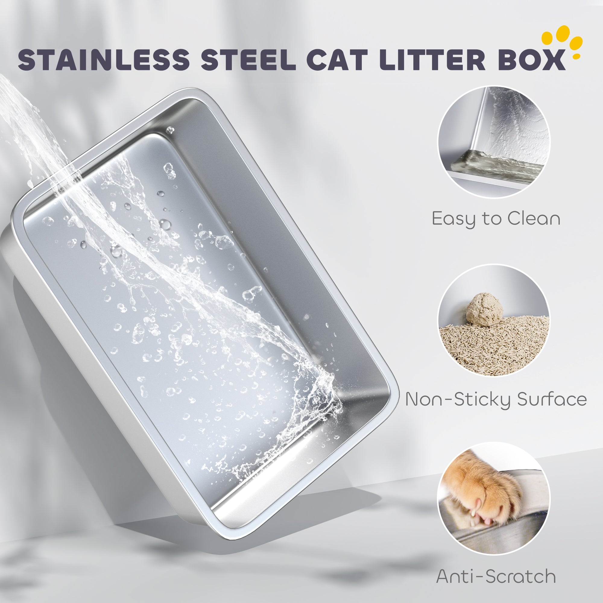 pawhut-bac-liti-re-couvert-xxl-en-inox-avec-pelle-gris-clair image 6