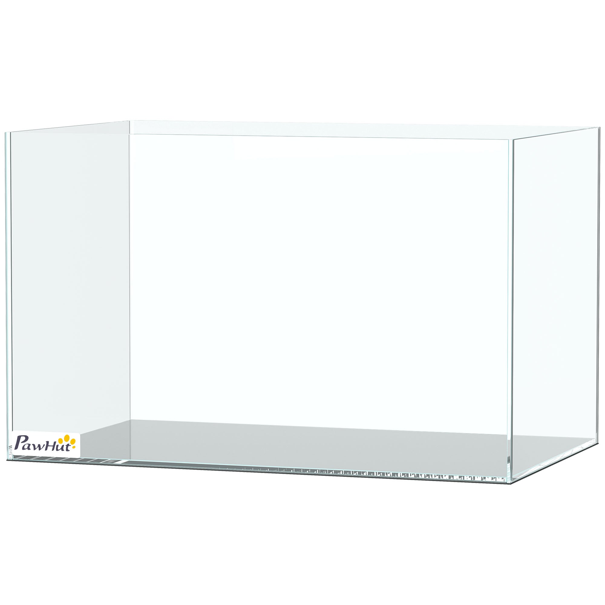 pawhut-aquarium-verre-24-l-40-x-25-x-25-cm-pour-crevettes-et-tortues-transparent image 2