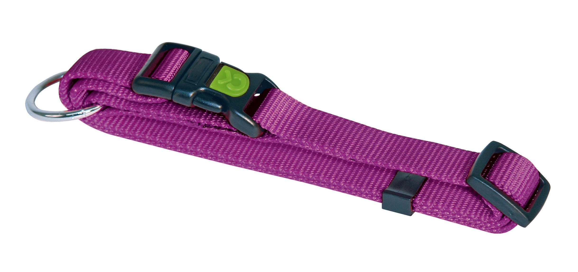 kerbl-miami-collier-chien-violet-nylon-10-mm-r-glable-20-35-cm image 6