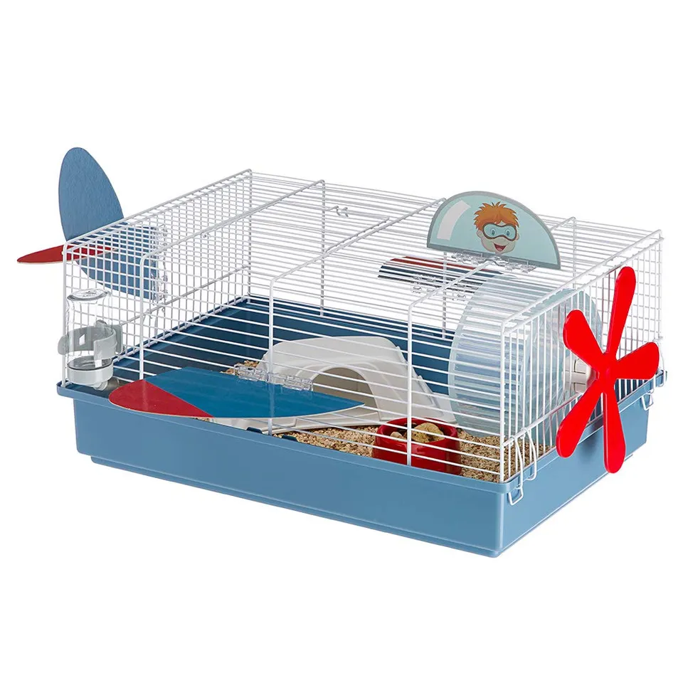 ferplast-cage-hamster-criceti-9-plane-46x29-5x23-cm-avec-autocollants-et-accesso image 1
