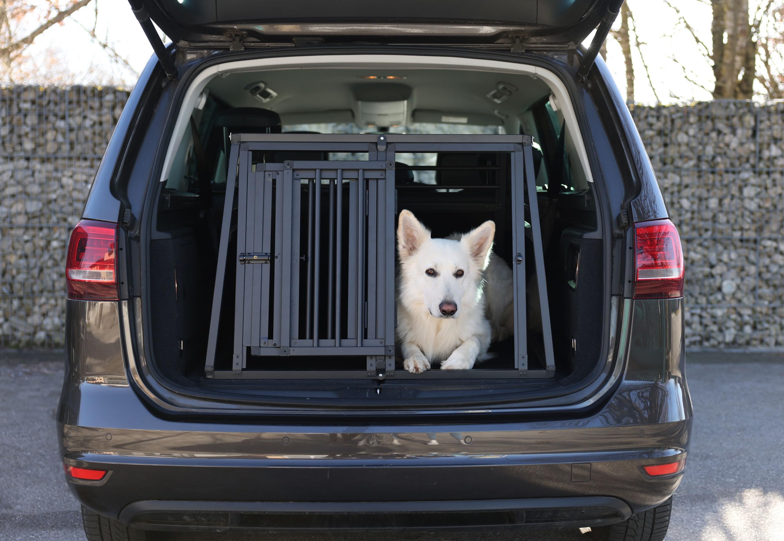 kerbl-pet-cage-de-transport-aluminium-vacation-deux-portes-graphite-92x97x68-cm- image 8