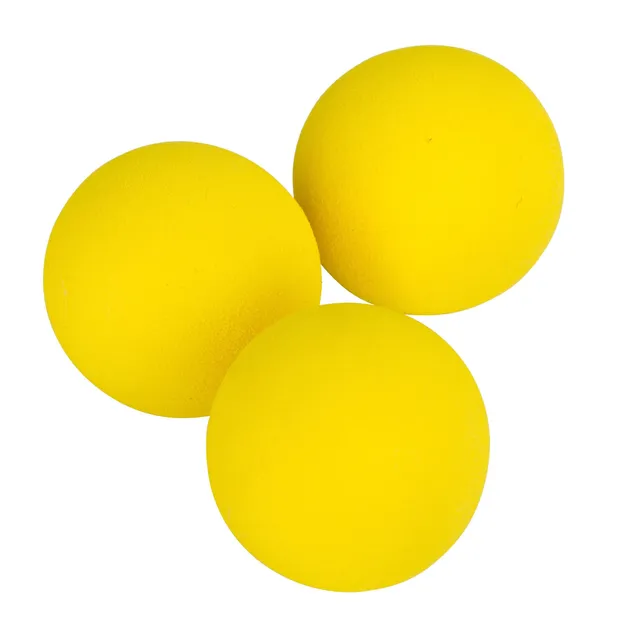 kerbl-balle-en-mousse-pour-chat-jaune-4-5-cm-lot-de-3 image 1