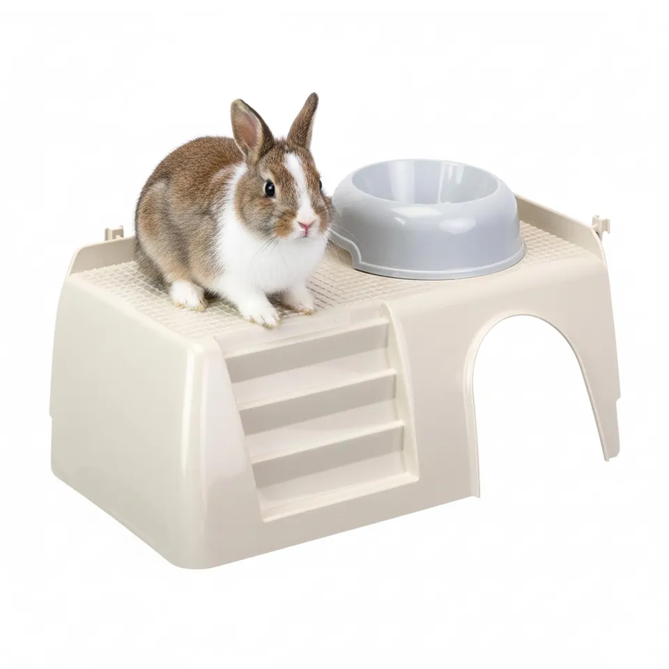 ferplast-pub-3252-madriguera-pour-petits-animaux-avec-escalier-et-bol-42x25x17-c image 1