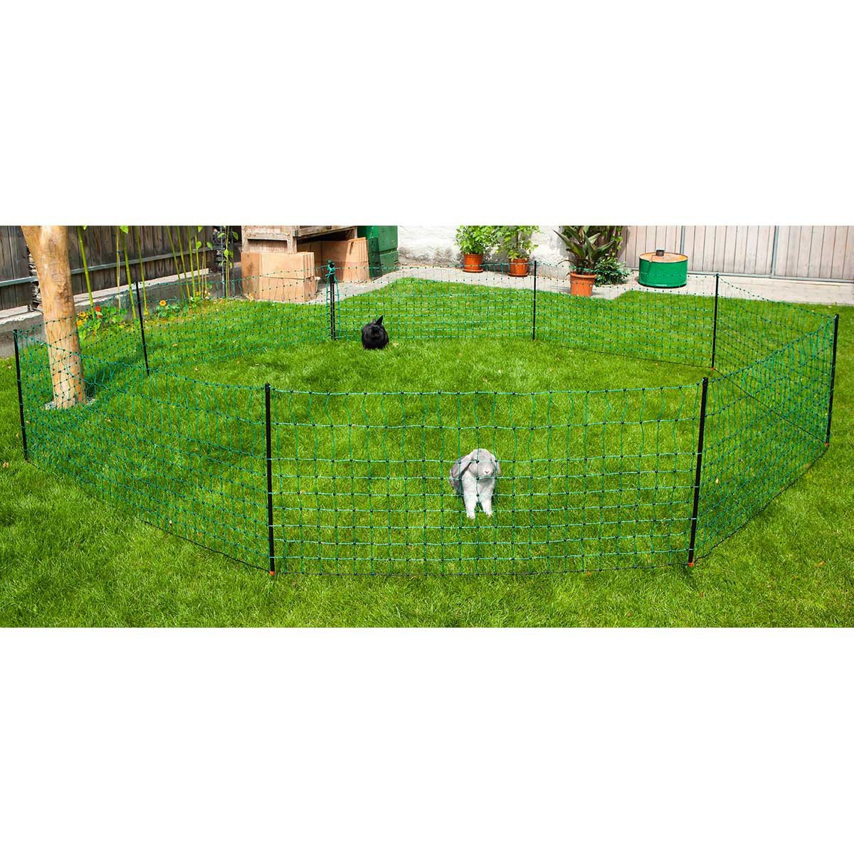 kerbl-filet-pour-lapins-50-m-x-65-cm-lectrifiable-vert-noir image 1