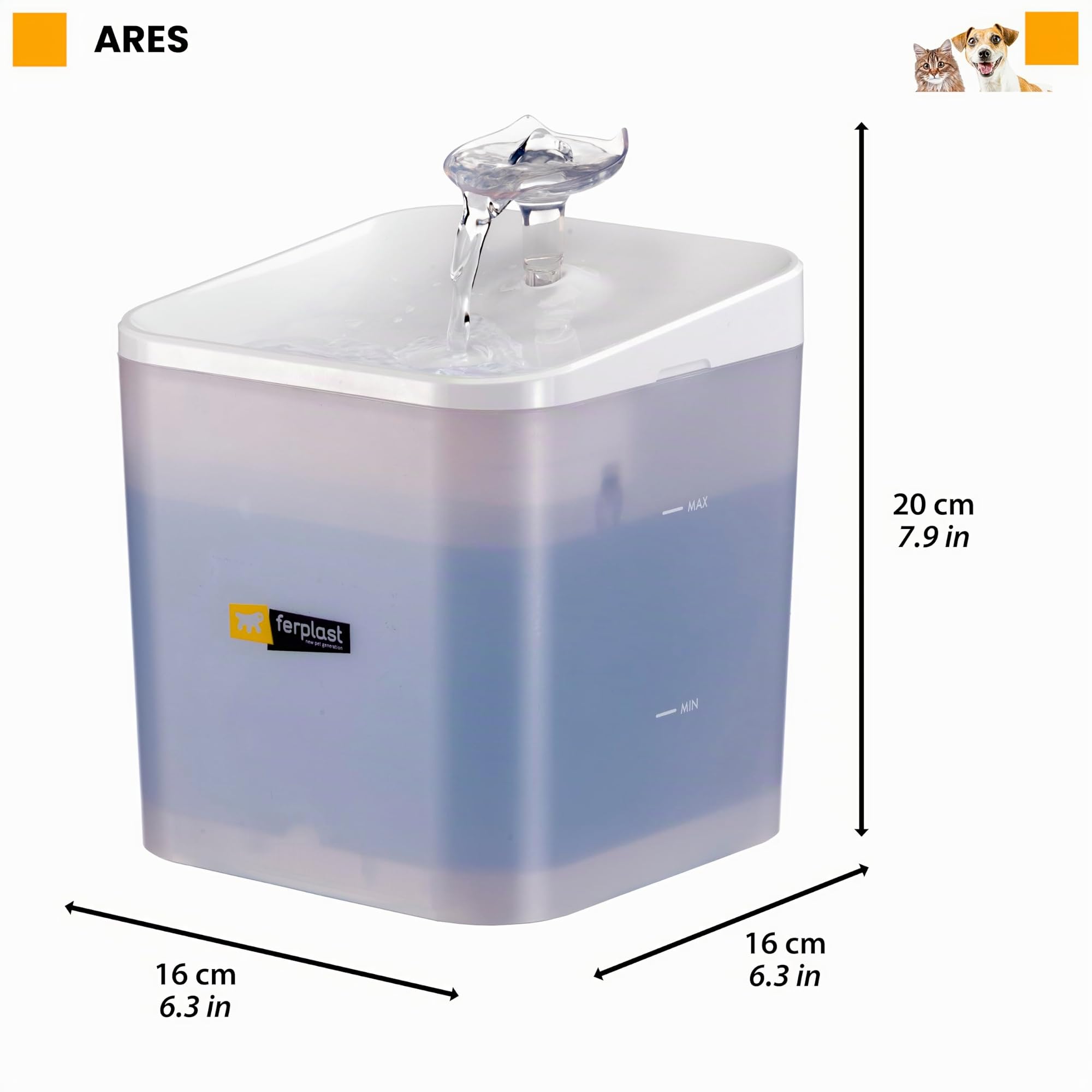 ferplast-ares-fontaine-eau-pour-chat-2-litres-avec-led image 6