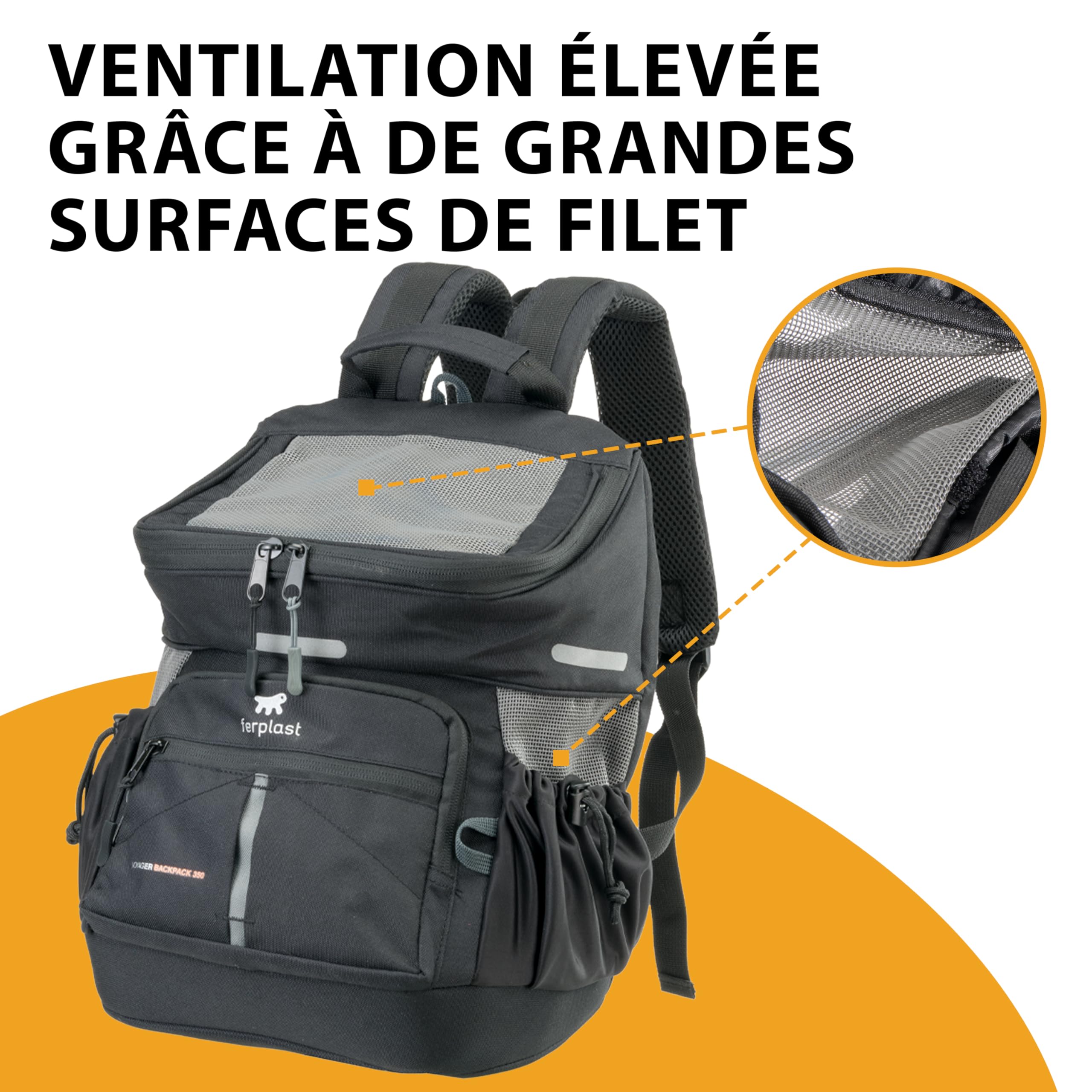 ferplast-voyager-backpack-350-sac-dos-transport-chat-et-chien-29x21x36h-cm-max-1 image 7