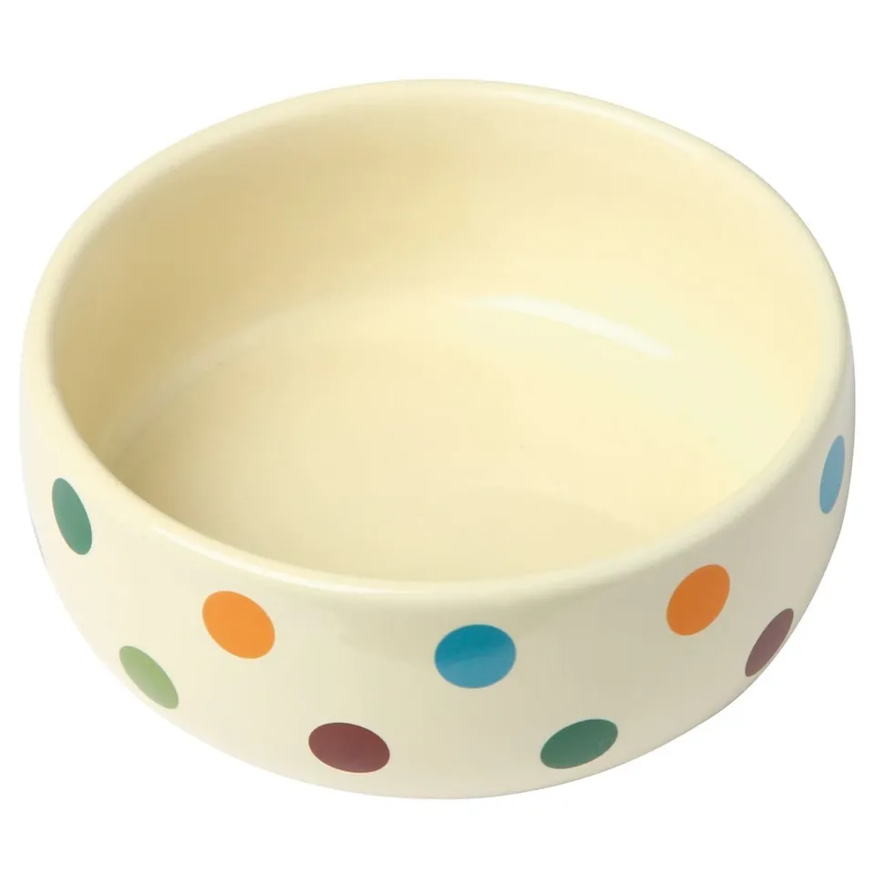 kerbl-gamelle-en-c-ramique-dots-300-ml-pour-chiens-et-chats image 1