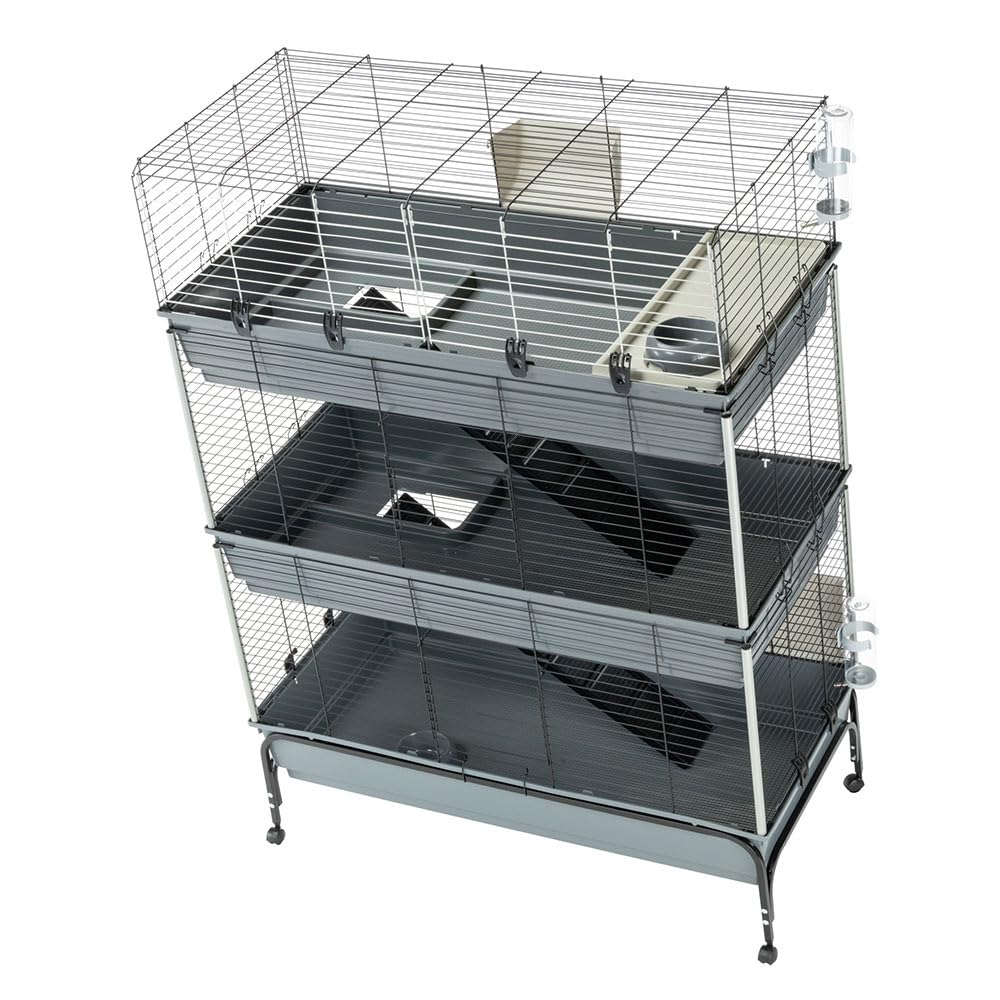 ferplast-rabbit-120-tris-cage-3-tages-pour-lapins-118-x-58-x-166-cm-avec-support image 3