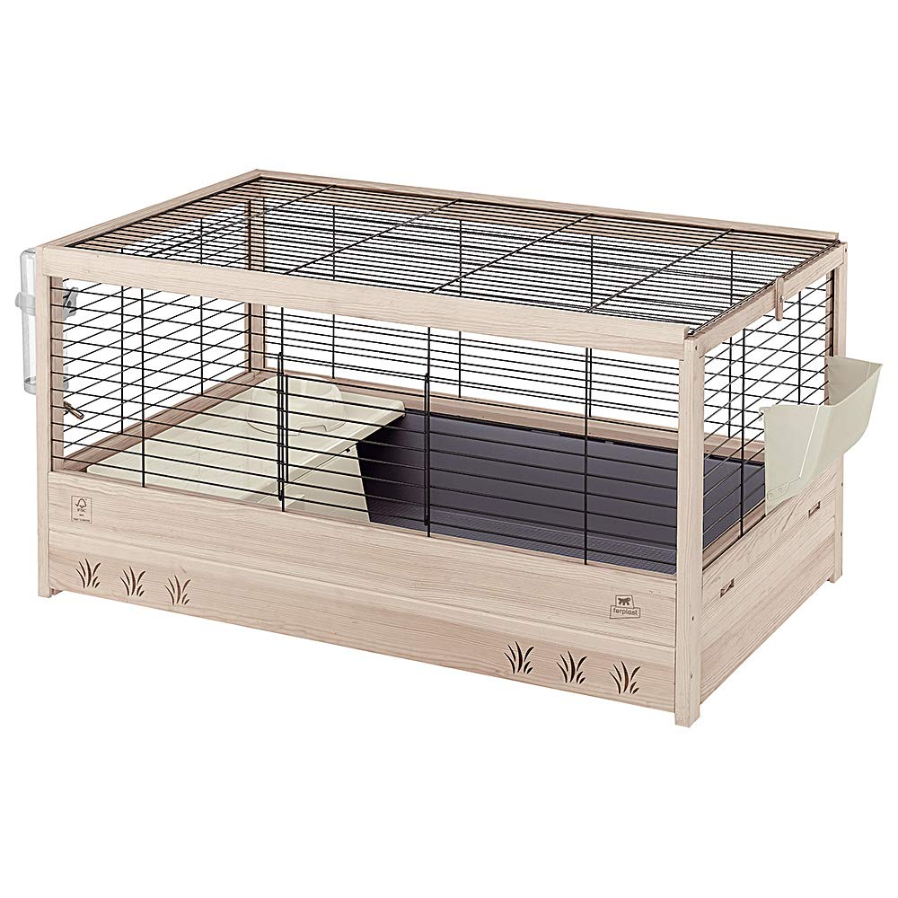 ferplast-arena-80-cage-lapins-et-cochons-d-inde-82x52x45-5-cm-bois-fsc-avec-acce image 7