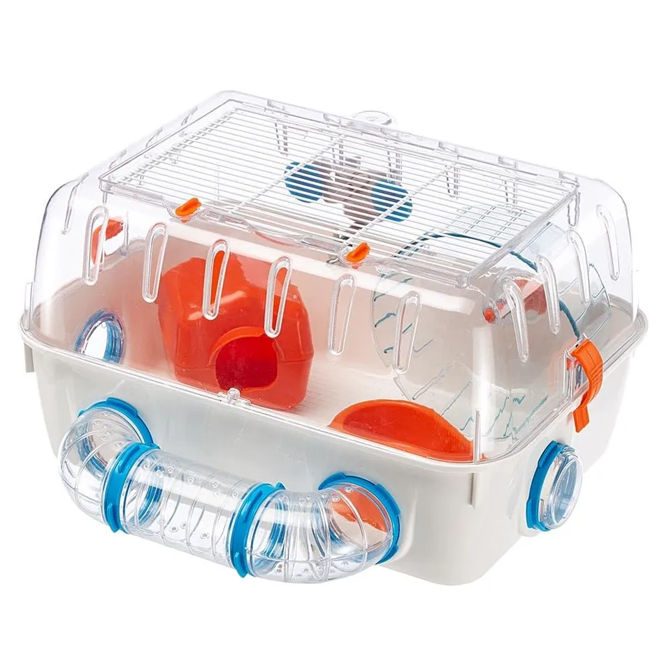 ferplast-cage-hamster-combi-1-blanche-40-5-x-29-5-x-h-22-5-cm-avec-accessoires image 1