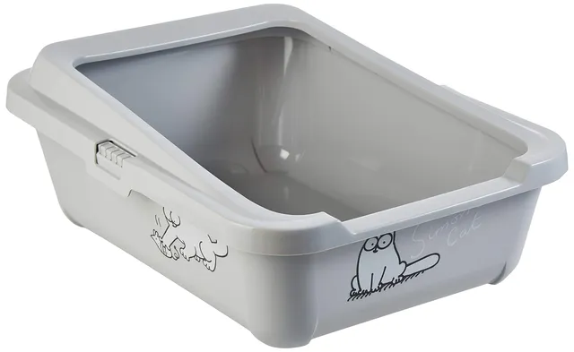 karlie-simon-s-cat-flamingo-bac-liti-re-pour-chat-42-x-32-x-16-cm-gris image 1