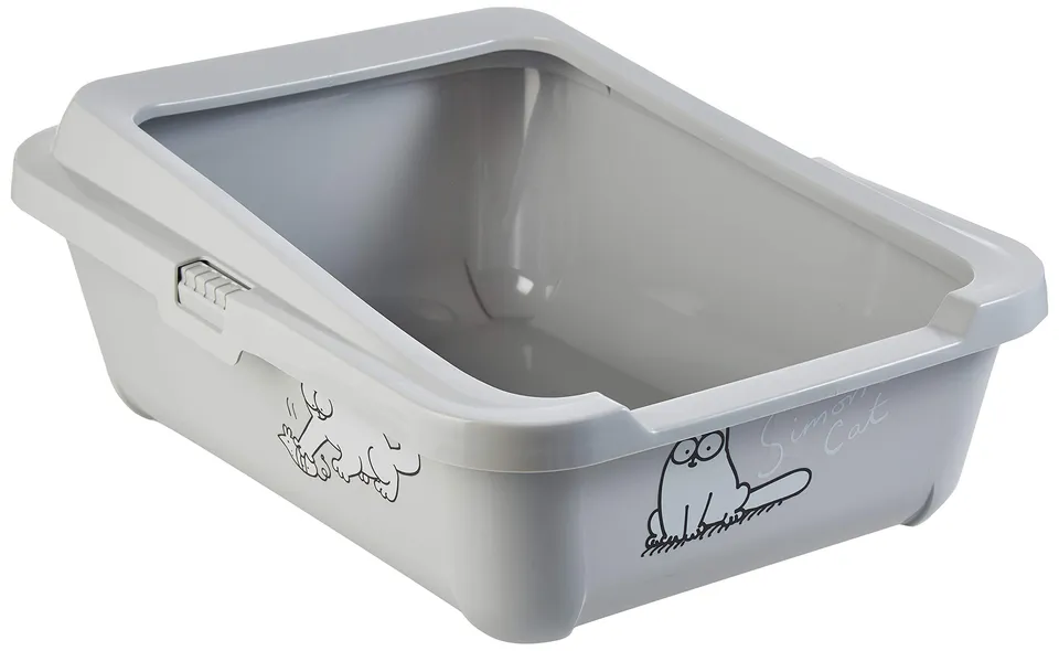 karlie-simon-s-cat-flamingo-bac-liti-re-pour-chat-42-x-32-x-16-cm-gris image 1